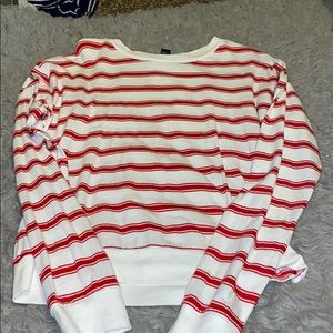 Red and white Long sleeve
